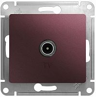 Розетка TV Коннектор без рамки Systeme Electric Glossa 1-м. баклажан картинка